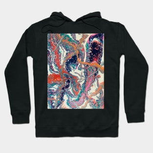 Colorful cellular pouring Hoodie